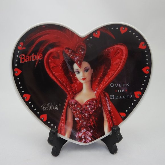 1995 Barbie Queen of Hearts Plate by Bob Mackie - Picture 1 of 3